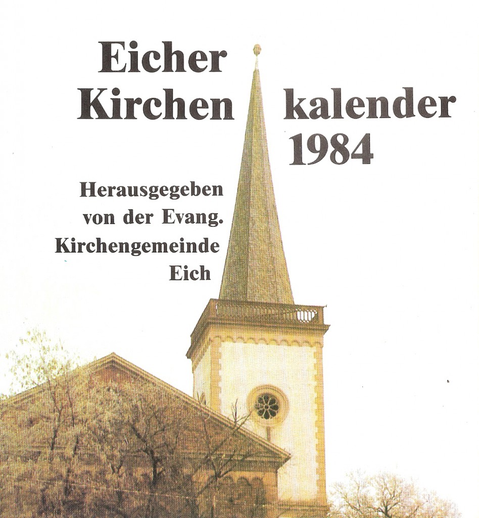 Kirchenkalender 1984