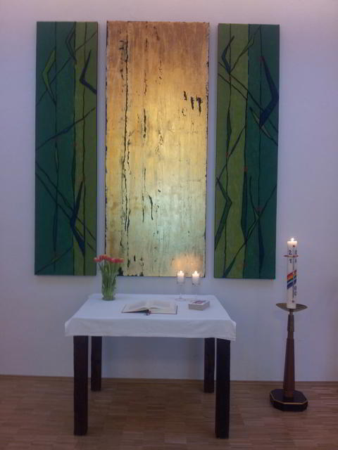 Altar im Gemeindehaus